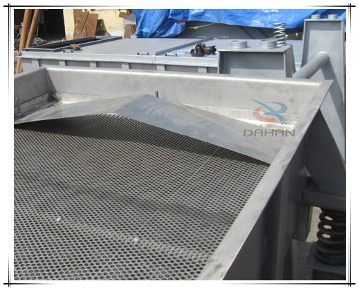 1025直線(xiàn)振動(dòng)篩物料緩沖裝置